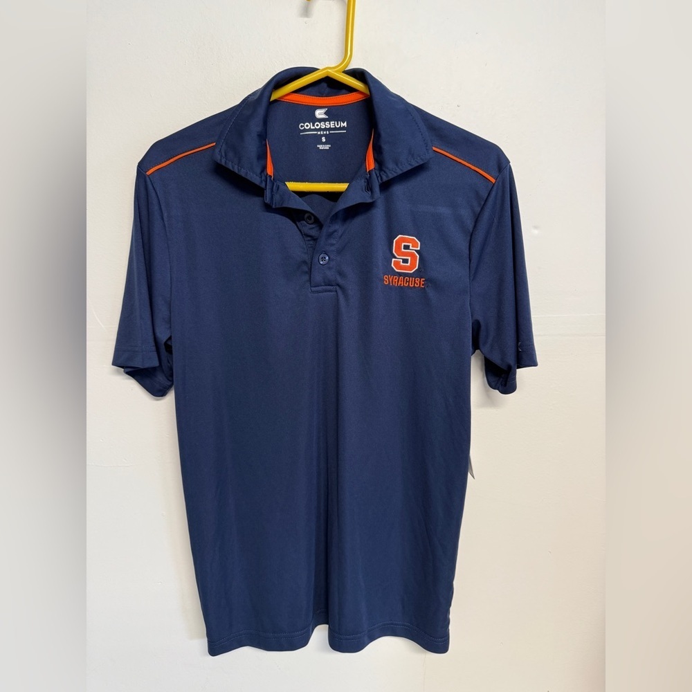 Colosseum Men’s Small Short Sleeve Syracuse Shirt Orange And Blue